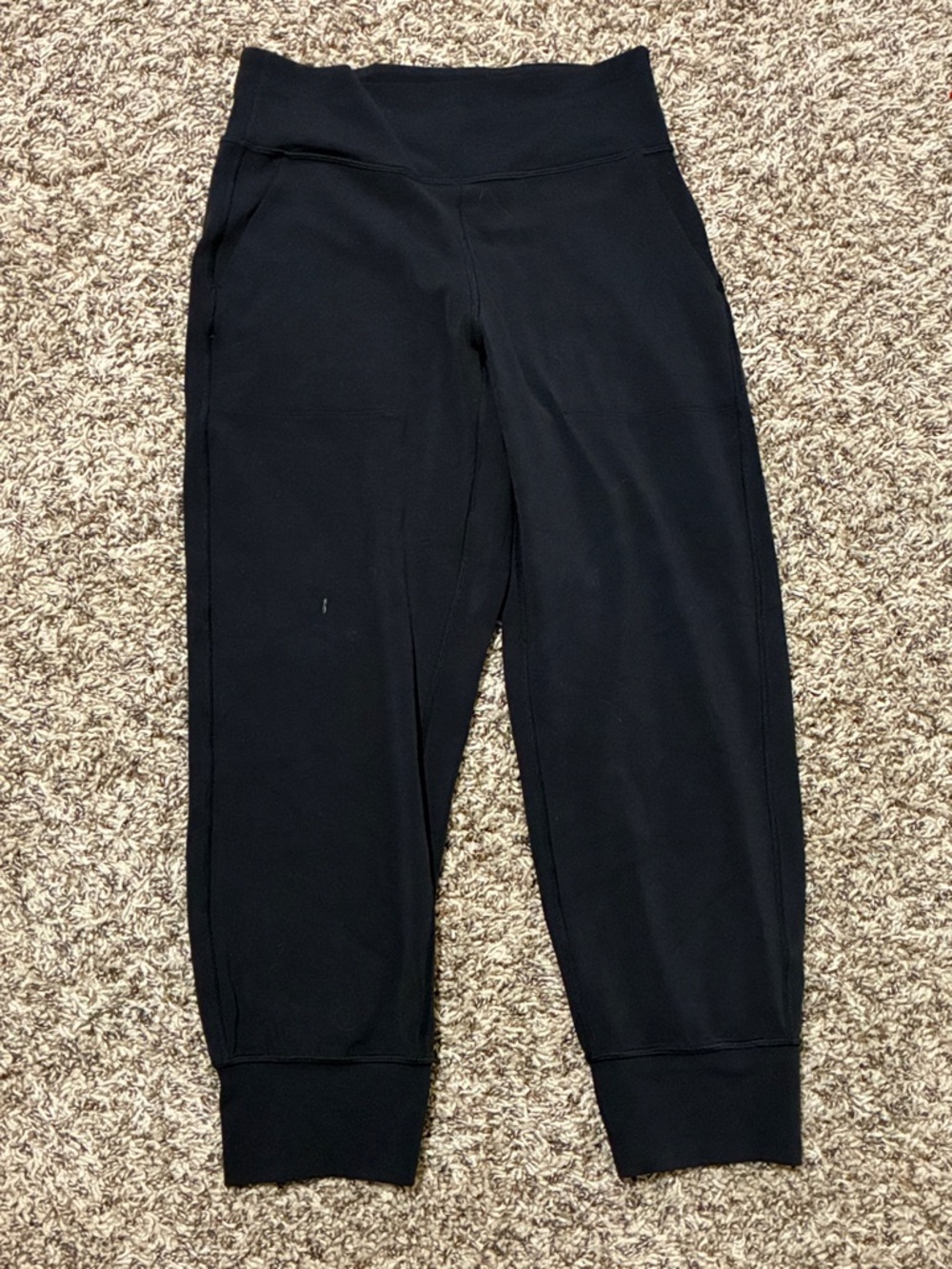 lululemon athletica Black High-Waist Jogger Capri